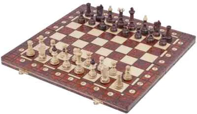 The Brown Junior Chess Set - Image 1 of 4