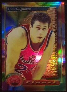 1993-94 Topps Finest Basketball Refractor #137 TOM GUGLIOTTA Bullets - Imagen 1 de 2