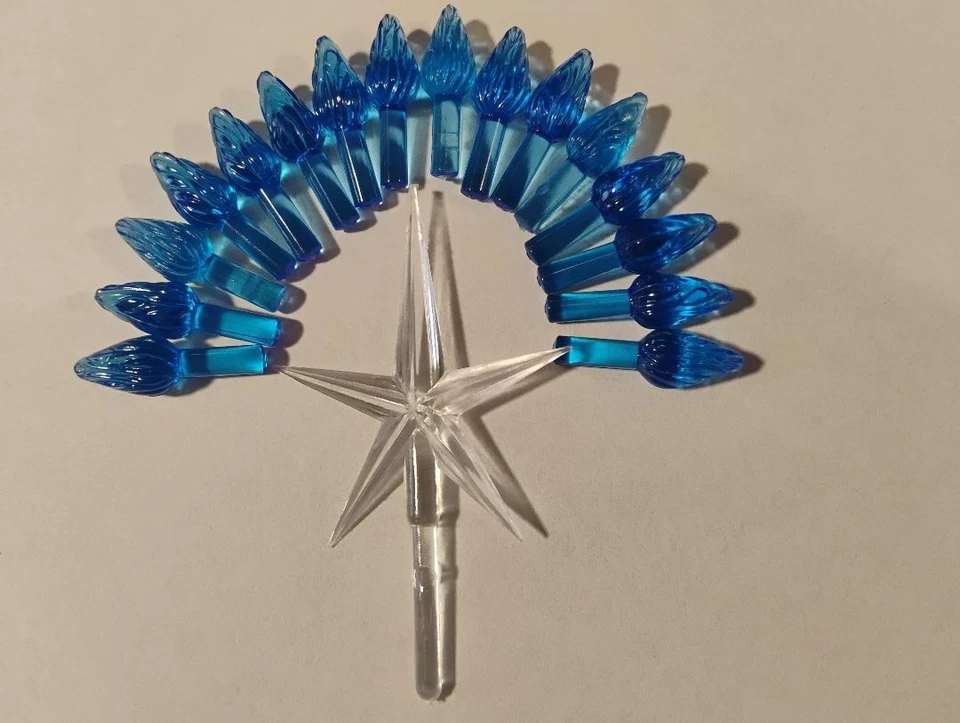 60 Blue Small twist Replacement bulbs for Ceramic Christmas Tree & Clear Star - Image 1 of 1