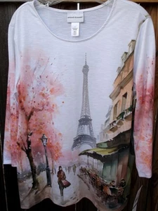 NUEVO PARA 2025💥💎ALFRED DUNNER💥💎 COMING UP ROSES Top Escénico París Adornado L - Imagen 1 de 4
