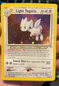 Pokémon TCG - Light Togetic 15/105 Holo - Neo Destiny - Unlimited - DMG - ENG - Picture 1 of 3