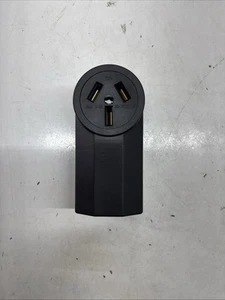 50 Amp 250V, NEMA 10-50R Mount Power Outlet, Blade Range & Dryer Outlet, Black - Picture 1 of 3