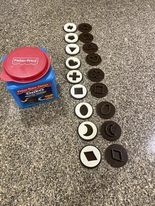 VINTAGE FISHER PRICE OREO Matchin' Middles Shape Game 9 COOKIES HTF - Picture 1 of 3