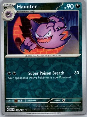 Haunter, SV05: Temporal Forces, 103/162, Common, NM - Image 1 of 2