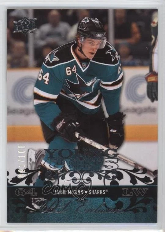 2008-09 Upper Deck Young Guns UD Exclusives /100 Jamie McGinn #490 Rookie RC - Image 1 of 2
