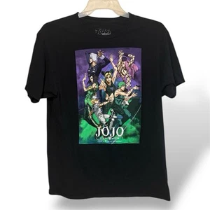 T-shirt JoJo’s Bizarre Adventure Stone Ocean giunzione increspata taglia large nera - Foto 1 di 3