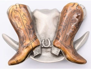 Cowboy Hat and Boots Belt buckle - Picture 1 of 1