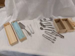 DDR Besteck ABS Rostfrei Foron Löffel Zuckerzange Tortenheber - Bild 1 von 5