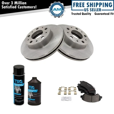 Front Ceramic Brake Pad & Rotor Kit w/Chemicals for ProMaster Van - Image 1 of 4