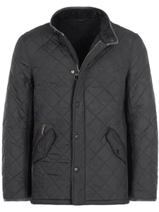 Barbour Powell Quilted Jacket - Black - Large - Brand New With Tags - Picture 1 of 8