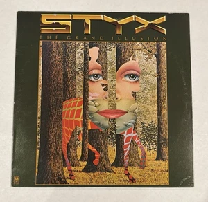 Vintage STYX The Grand Illusion A&M Records 1977 Vinyl Record SP 4637 Tested - Picture 1 of 5