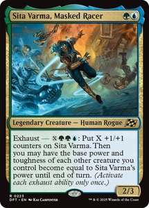 Sita Varma, Masked Racer 0223 ~ Raro Casi Nuevo Magic The Gathering Aetherdrift - Imagen 1 de 1