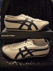 Neu Onitsuka Tiger Mexico 66 Unisex Schuhe Größe W8 M7 Birke/Peacoat - Bild 1 von 5