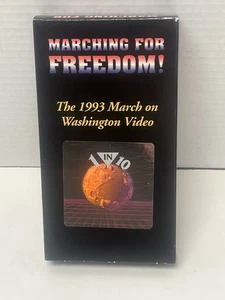 Vintage LBGTQ 1993 VHS Marsch für die Freiheit Marsch auf Washington 1 Tag Versand!👍 - Bild 1 von 6