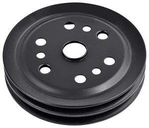 1957-1972 Chevy; Double Groove Crankshaft Pulley; Small Block; Short Water Pump; - Imagen 1 de 3