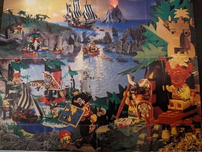 Vintage (1994) LEGO Product PIRATES - ISLANDERS Sets Poster - RARE - Image 1 of 4
