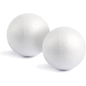 2 Pack Foam Balls for Crafts, 6-Inch Round White Spheres for DIY Projects - Picture 1 of 9