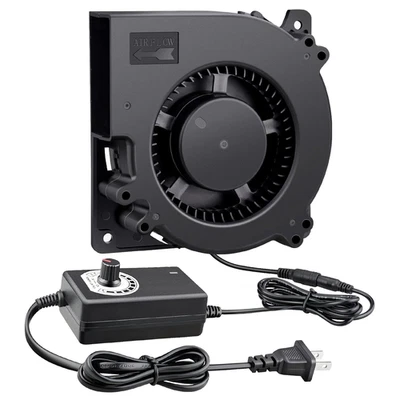 120Mm Centrifugal Blower Fan Big Airflow 12V with AC 110V 220V Variable Speed Co - Image 1 of 4