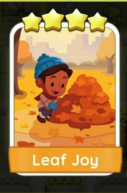 1x Leaf Joy - Set 13 🚀 🎲 Monopoly Go Digital Sticker TRADE CARD - Image 1 of 1