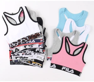 3 Pack Fila Older Girl Raceback Everyday Sports Cotton Bra size Yr 10-16 - Picture 1 of 5