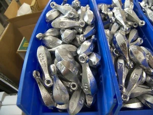 Bank sinkers 5LBS- 5-OZ Fresh or Saltwater Hand Made Pure Lead Do-It-Molds #16 - Picture 1 of 2