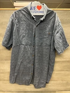 G. H. Bass Men's L/G - Button Down Shirt Short Sleeve - CL02 - Picture 1 of 3