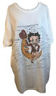 Betty Boop Womens 3X T-Shirt Hand Painted Vtg Hanes Brand 100% Cotton