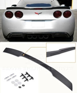 ZR1 Style Rear Trunk Wing Spoiler Fits 05-13 Corvette C6 ABS Plastic Painted - Picture 1 of 10