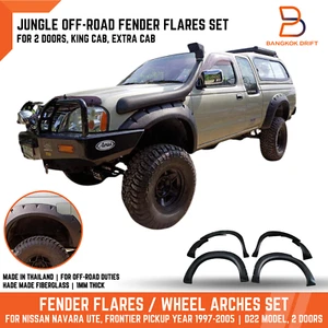 OFF ROAD JUNGLE FENDER FLARE ARCH For NISSAN FRONTIER D22 PICKUP 97-05 2DR CAB - Picture 1 of 12