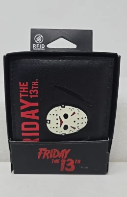 Friday the 13th Jason Mask Bi-Fold Wallet Bioworld - Image 1 of 4
