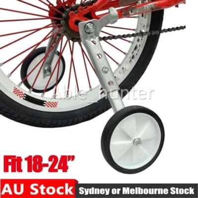 2PCS Adjustable 18"- 24" Adult Bicycle Bike Heavy Duty Training Wheels AU STOCK - image 1 of 4
