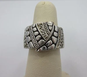 Sterling SILBER runder CZ Hochzeitstag Band Verlobungsring 925 Gr. 7,25 - Bild 1 von 6