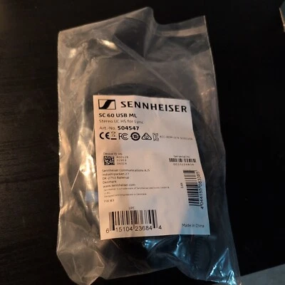 Sennheiser EPOS SC 60 USB ML Headphones - Black (504547) - Image 1 of 4