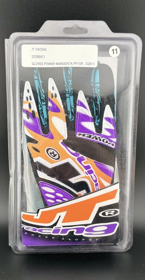 Новый в коробке винтажный JT гонки питания перчатки MX мотокросса размер 11 - Изображение 1 из 4