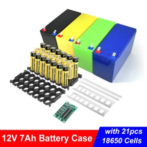 12V Li-ion Battery Storage Box Holder with 21*18650 Battery+ 3S 40A BMS+ Nickel - Picture 1 of 21