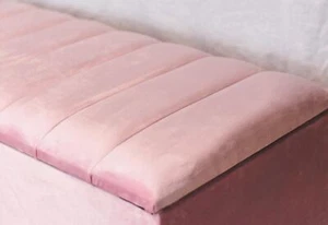 Caja de almacenamiento otomana/manta, caja de juguetes en diferentes telas y colores... - Imagen 1 de 9