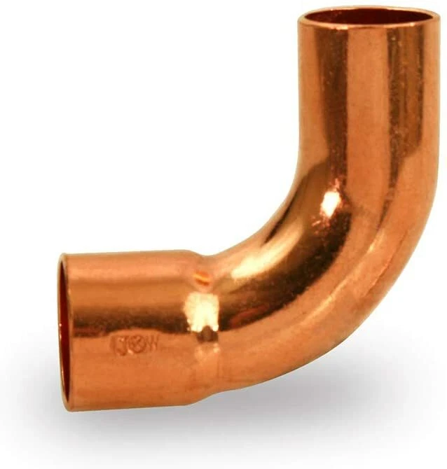 DIVERSITECH W02834 7/8" OD ACR Copper Street 90° Long Turn Elbow Ftg x C