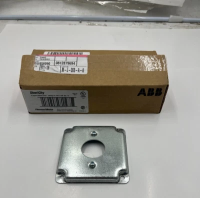 Box of 10-Thoma&Betts 4" Square Metal Raised Surface Cover Single Receptacle - Image 1 of 4