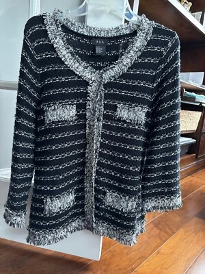 R.Q.T Mujer XL Cárdigan Ligero Suéter Algodón Acrílico Foto 1 de 4