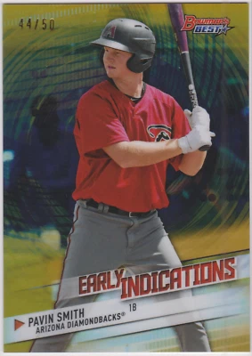 Pavin Smith 2018 Bowman's Best Early Indications #EI-16 GOLD Refractor 44/50 - Image 1 of 2