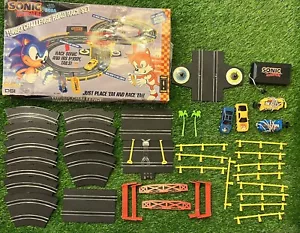 Vintage 1993 Sonic The Hedgehog Turbo Challenge Road Race Set Slot Cars Sega 90s - Picture 1 of 19