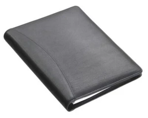 Alassio Schreibmappe "BORMIO" DIN A5 Nappa Leder schwarz (ohne Stift) - Bild 1 von 2