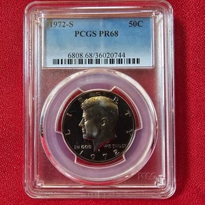 1972 S Proof 50c Kennedy halber Dollar PCGS PR68 - Bild 1 von 2