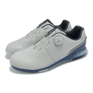 Mizuno Nexlite Enerzy Boa 4E Wide Grey Navy Men Golf Shoes 51GQ2450-03 - Picture 1 of 8