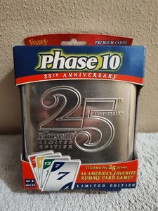 NEW Fundex Limited Edition 25th Anniversary Tin Phase 10 Rummy Card Game - Picture 1 of 4