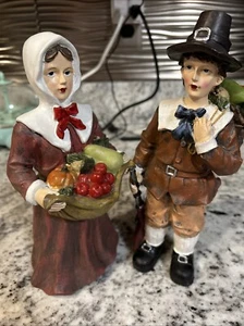 Midwest Pilgrims Turkey Fruit Basket Set of 2 Thanksgiving - Picture 1 of 8