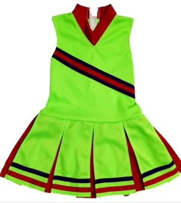 NWT Girls Colorful Cheerleader Uniform Cosplay Costume Dress XXL 13-16 years  - Image 1 of 4