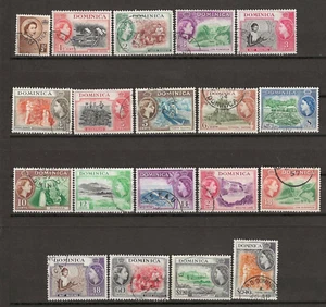 DOMINICA 1954/62 SG 140/158 USED - Picture 1 of 1