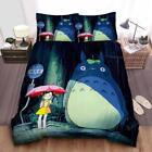 Totoro Satsuki In The Rain Quilt Duvet Cover Set Super King Bedding Queen Kids