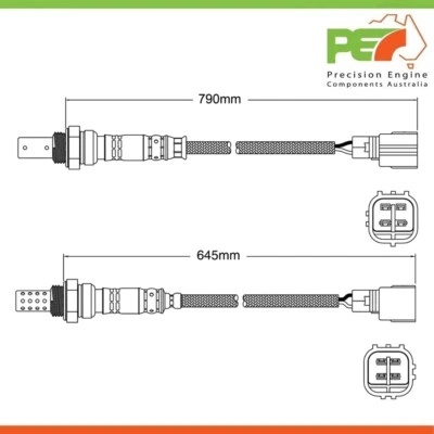 2x Nuevos sensores de oxígeno OEM Pre-Cat y Post-Cat para Subaru Impreza WRX 2,0 L Turbo Foto 1 de 4